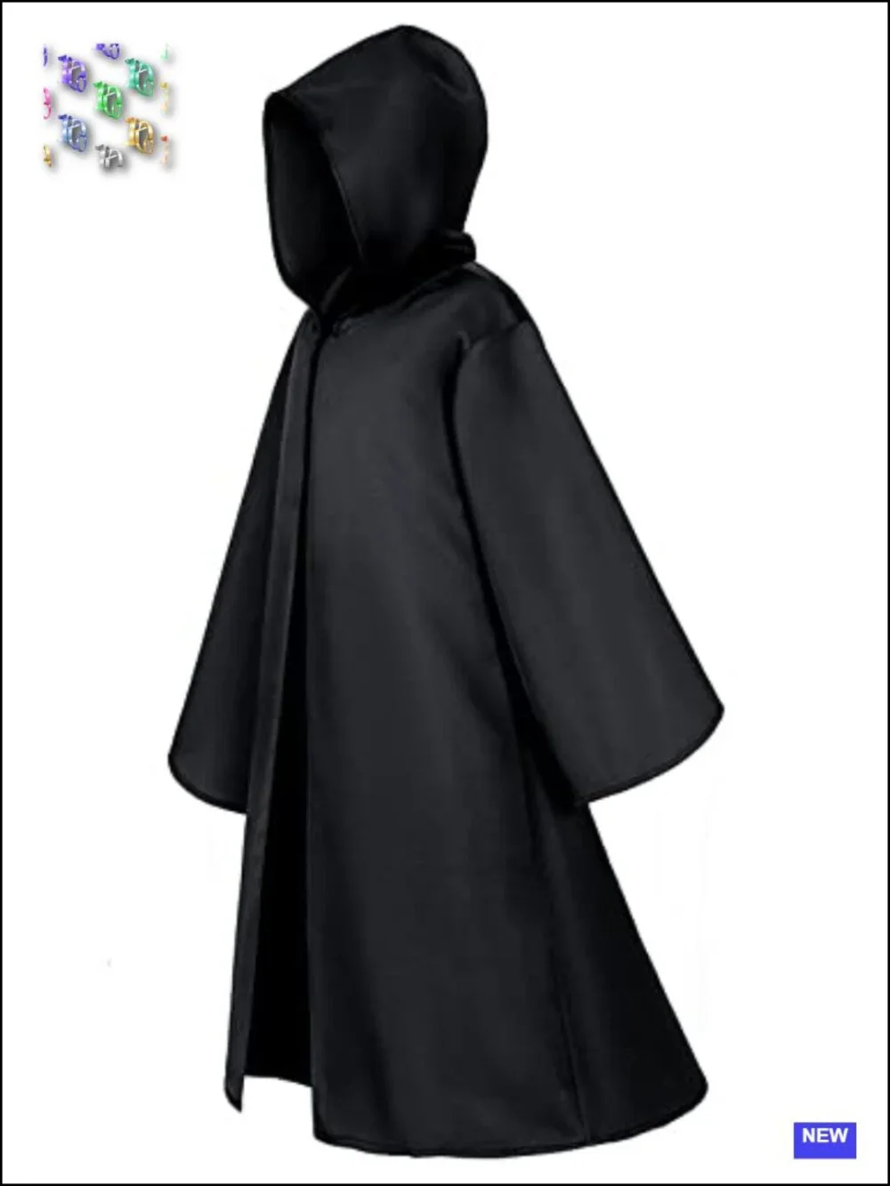 Kids Knight Costume Hooded Robe Cloak Cosplay 100% Polyester Halloween Dress Up